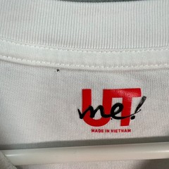 Uniqlo UT Handle With Care Graphic White T-Shirt Mens Large 100% Cotton