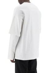 Oamc t-shirt Mul tistrato Long Sleeves 24E28OAJ11COT00912 White Sz.L 101OW