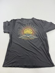 Vissla Shirt Mens Large Gray Surf Co Sun Graphic Pocket Tee Offshore Pleasures