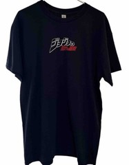New T Shirt Jojo’s Bizarre Adventure Anime Logo front + back BLACK S M L XL