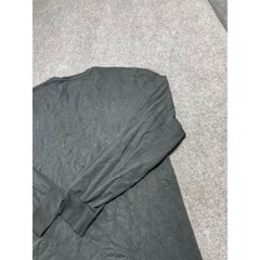 Men’s Black Full Sleeve V-Neck Ribbed Cuff Pull Over Casual T-Shirt Size XL
