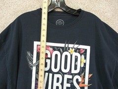 DOM Good Vibes Only T-Shirt Size XXL Black Graphic Tee (See Photo)