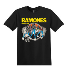 Ramones Road to Ruin Black Unisex Punk Rock Band T-Shirt 80’s 90’s Punk Tees