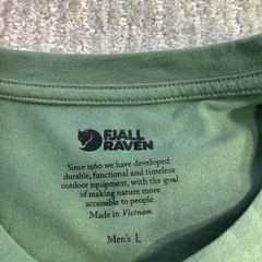 Fjallraven 1960 Logo T-shirt Mens Patina Green Organic Cotton Tee Size L NWT