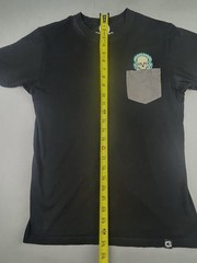 Creepy Co. Men’s S Beistle Flaming Skull Pocket Tee Shirt (Read)