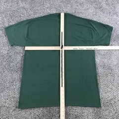 Vintage Russell Athletic Mens Medium Dark Green Short Sleeve Henley NuBlend