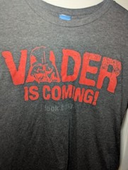 Star Wars “Vader Is Coming Look Busy” Men’s T- Shirt Size M