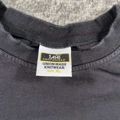 Vintage Lee Jeans Shirt Mens XL Black USA Gothic Spell Out Graphic Tee Spellout