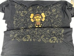 Bape x Kaws Milo Animal Kingdom Black Shirt Men 4XL Tall Pro Champ Tag *Preowned