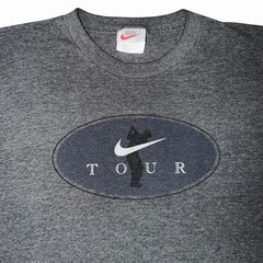 Rare Vintage Nike Tour T Shirt 90s Gray Men’s Size XL Made In USA White Tag Nike