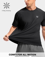 Men’s Athletic Workout T-Shirts Moisture Wicking Cooling Running Shirts Short…