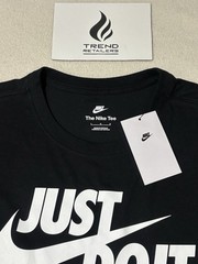 Nike Sportwear Just Do It Swoosh Graphic T-Shirt Black White Men’s L AR5006-011