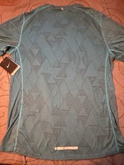NIKE RUNNING MILER TECH DRI FIT OPTICAL #407 BLUE SHIRT SIZE L MEN $$$$ LAST ONE