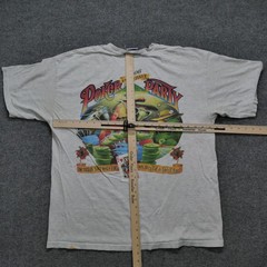 Vintage Caribbean Soul T Shirt Mens XL Grey Parrot Poker Party 2006 Y2K