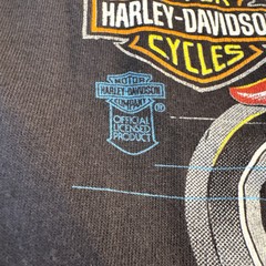 Vintage SSI 1991 Harley Davidson Lone Wolf Biker Motorcycle HD T-Shirt 0934