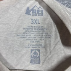 REI CO-OP flower graphic tan T shirt 1938 NC Outfitting the Old North State