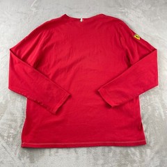 Puma X Scuderia Ferrari T Shirt Men 2XL Rosso Corsa Big Shield Long Sleeve NWOT