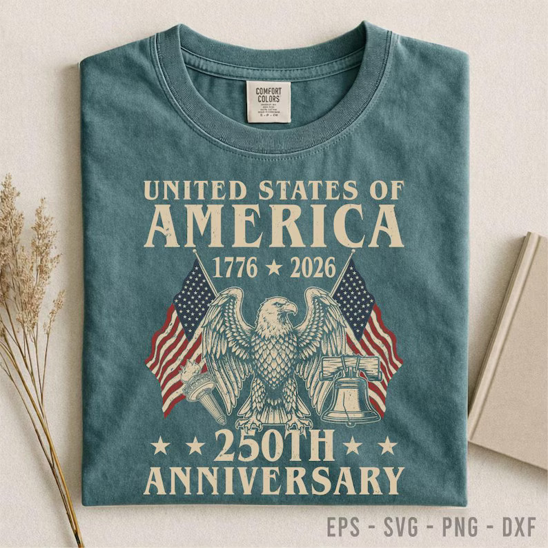USA 250th Anniversary Vintage Comfort Colors