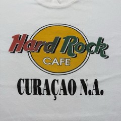 Vintage 80s 90s Hard Rock Cafe Curaçao N.A. Shirt Size Medium Single Stitch