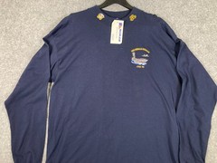 Gildan USS Ronald Reagan T-Shirt Mens XL Blue Cotton Logo Vintage NWT NOS