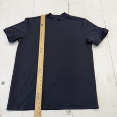 CO THIRTY SIX Shirt Mens L Black Solid Stretch Tee Tagless Crewneck Jersey