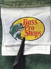 Bass Pro Shop Long Sleeve Shirt XXL Graphic Print Logo Green outdoor fishing