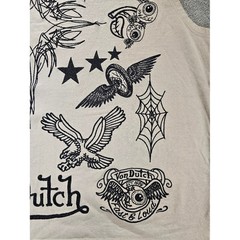 Von Dutch Originals Von Dutch Graphic Sleeveless Tank Top Large Y2K Tattoo Goth