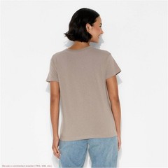 Women’s Mainstreet Market Vinyl Records Short Sleeve Graphic T-Shirt – Brown L