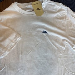 Tommy Bahama SZ L Mens SS Tshirt White Time To Reflect Cotton NWT