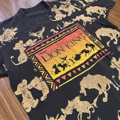 Vintage 90s The Lion King Disney Shirt Promo AOP Size XL Colorful Simba Pumbaa