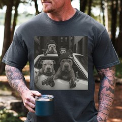 Funny Dog Meme Shirt Unisex Oversized Vintage Graphic Tee