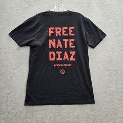Represent Men Shirt M Black Free Nate Diaz Graphic Logo Short Sleeve