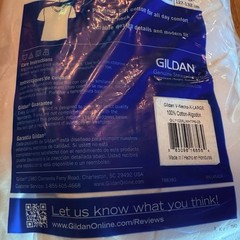 Gildan Men’s V-Neck T-Shirts, Multipack, Style G1103, X-Large, White 6-pack NIP