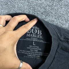 Bob Marley T-Shirt Mens Size L Black Graphic Roots Rock Reggae Portrait Cotton