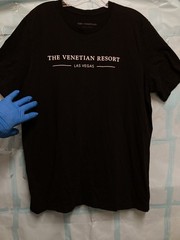 THE VENETIAN RESORT LAS VEGASUnisex T Shirt; BLACK ; XL; PreOwnd & V Good Cond