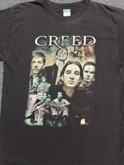 Vintage 90s Creed Band Tour Tee 2002 Faded Graphic T-Shirt L
