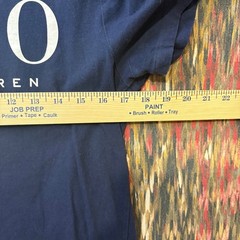 Polo Ralph Lauren Mens Custom Slim Fit Logo T-Shirt Navy Blue Short Sleeve M