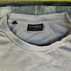 JACHS New York Mens Long Sleeve Crew Neck T Shirt Gray XXL