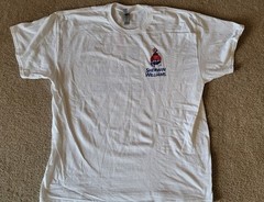 Sherwin Williams Gildan T-Shirt Adult XL White SS Painter Graphic DBL Sided NEW