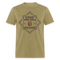 Support Your Local Bartender T-Shirt (Drinking Graphic Tee Shirt)
