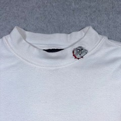 Port Authority Georgia Bulldogs Long Sleeve Mock Neck T-Shirt Mens XL White