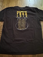 2018 Joe Bonamassa Redemption Europe Tour Concert T-Shirt Size 2XL