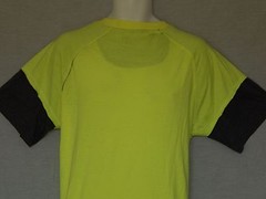 Everlast Twofer T-Shirt Men’s Large Neon Yellow Black NEW Boxing Gloves