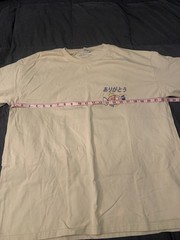 AOKLOK Ramen & Fish Are Delicious Japanese Graphic T Shirt Beige Size US M/CN L