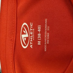 Athletic Works Shirt Mens Medium Red DriWorks Performance Jersey Tee Lightweight