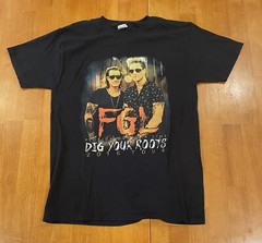 Florida Georgia Line 2016 Dig Your Roots Tour Black T-shirt Double Sided Medium