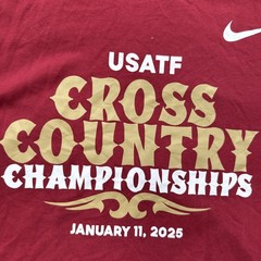 Mens M USA Track & Field Cross Country Championship T Shirt 2025 Nike Lubbock TX