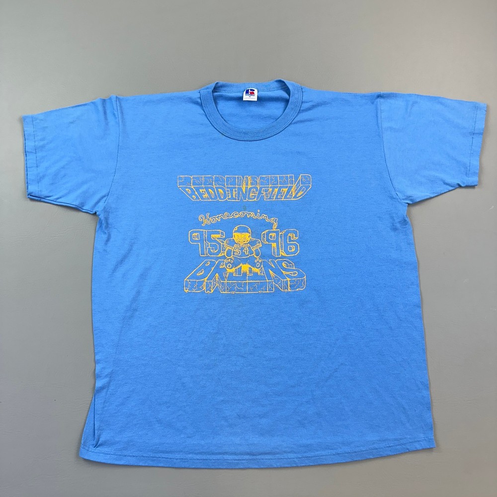 Vintage Russell Athletic Shirt Mens XL Blue Single Stitch Homecoming 95-96 USA
