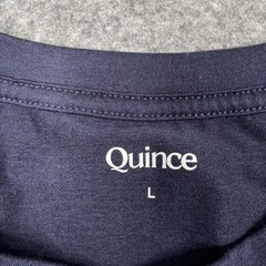 Quince T Shirt Merino Wool Base Layer Mens L Navy All Season Short Sleeve Tee