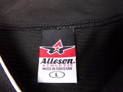 Alleson Athletic Jersey Adult Size L Black V Neck Jack Daniels Whiskey Coca Cola